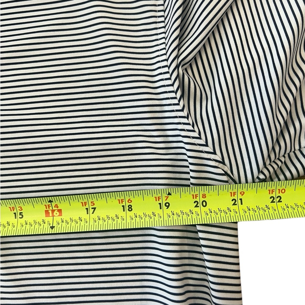 Greyson Black and White Striped Polo Shirt - Picture 4 of 7